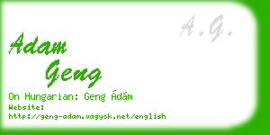 adam geng business card