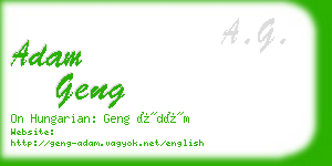 adam geng business card